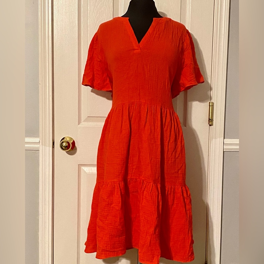 Coral dress